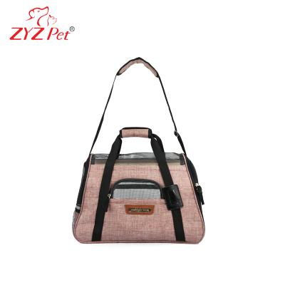 China Sustainable Cat Carrier, Soft-Sided Pet Travel Carrier For Cats, Dogs Puppy Portable Foldable Comfort Pet Bag Airline Approved for sale