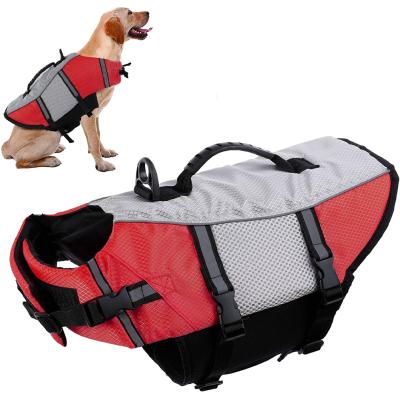 China Boating Lifeguard Coat Dog Life Vest Viable Swimming Kayaking Jacket, Adjustable High Visibility Quick Release Ripstop Lifevest for sale