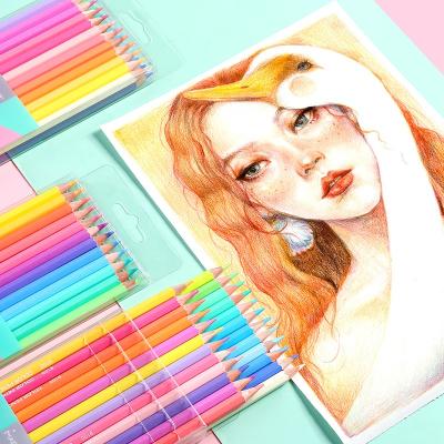 China Drawing Andstal 24 Pastel Colors Oil Colored Pencils Professional Drawing Colored Pencil Set Coloring School Color Art Supplies for sale