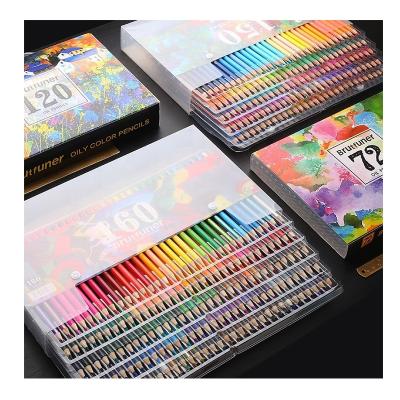 China Drawing Brutfuner 48/72/120/150/160/180 Colored Pencil Professional Soft Oily Wood Colored Pencil Drawing Pencil School Art Supplies for sale