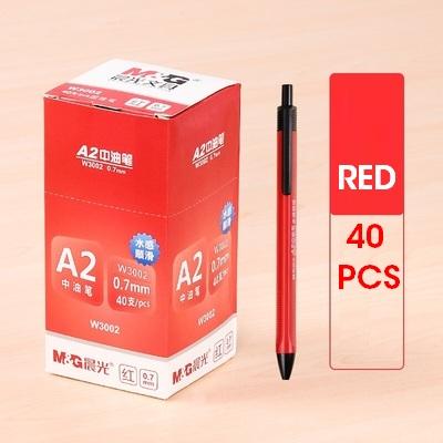 China Super Smooth Writing M&g Super Smooth Ballpoint Pen 0.7mm Andstal Red Ball Practical Pens Lot Modification for sale