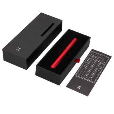 China Student Andstal N9 Chiinese Calligraphy Fountain Pen Body Fountain Pens Red Metal For Office Writing for sale