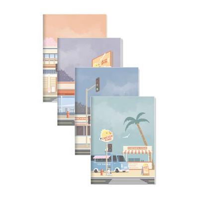 China Hardcover Andstal Anime Roadside Store Notebook 72Sheets A5 Stationary Notebook Notebooks For Students for sale