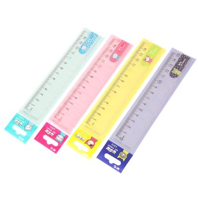 China Andstal Plastic Cats 15cm Super Cute Transparent Plastic Ruler With Clear Scale For Kids for sale