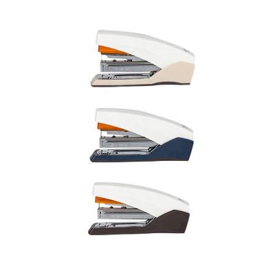 China Andstal 3colors 25sheets Plastic Random Color Stapler Terminal 50% Power Saning Staplers For Office Desk Tools for sale