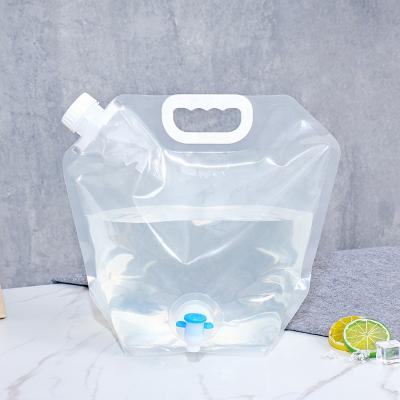 China Barrier Increasing Beer Juice Oil BPA Free 5L Camping Water Bags 10 Liter Water Storage Bag With Water Tap for sale