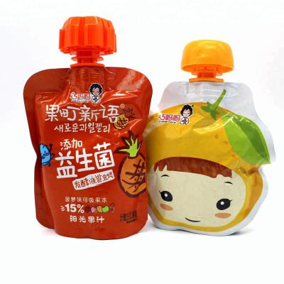 China Safety Factory Price Plastic Standing Pouch Bag With Spout For Kids for sale