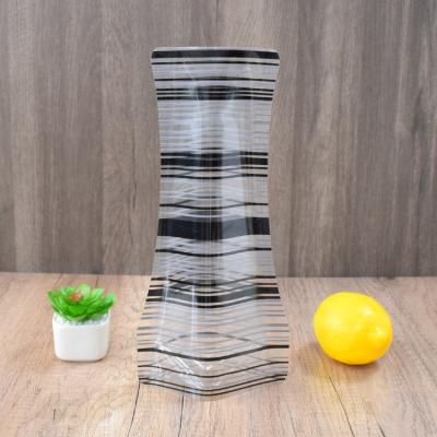 China Modern Hot Selling Pet Printed Plastic Flower Vase Used Decoration for sale