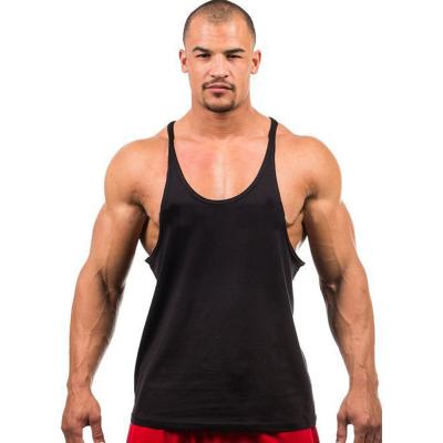 China Custom Made High Quality Viable Men's Gym Stringer Tank Top for sale