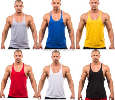 China Custom Made High Quality Viable Men's Gym Stringer Tank Top for sale