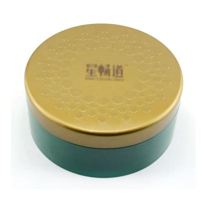 China Recyclable Customize Round High Quality Edible Tin Box For China Grade Of Tin Box For Medical Health Care Supplies for sale