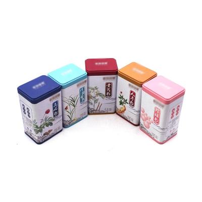 China TEA customized scented tea tin box health products tin box for sale