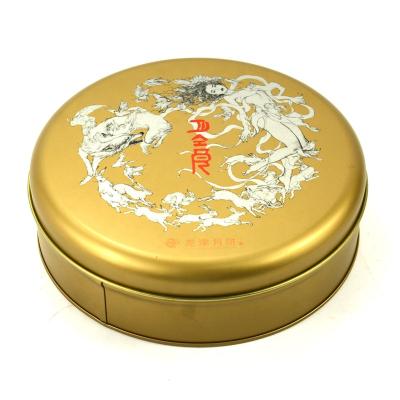 China Recyclable Custom Moon Cake Tin Box High Quality Round Baking Tin Box Food Grade Moon Cake Packaging Tin Box for sale