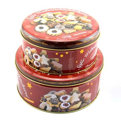 China New Round Recyclable Tin Box Candy Tin Box Exquisite Children's Gift Tin Box For Cookie Candy For Children for sale