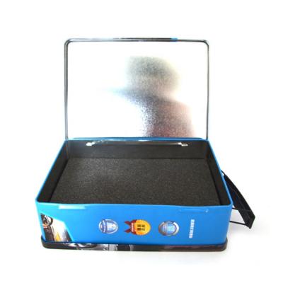 China Recyclable Rectangular Portable Tin Box For Auto Shop High Quality GPS Packaging Rectangular Portable Tin Box for sale