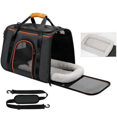 China 2023 Hot Sale Wholesale Biodegradable Pet Shoulder Bag Pet Carrier Sling Trolley Crate Travel Carrying Stored Bag for sale