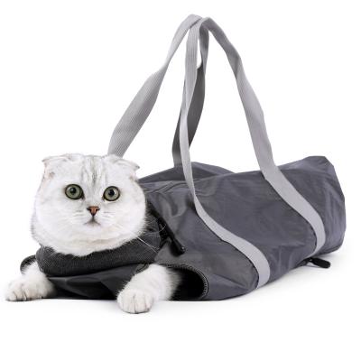 China Stocked cat bag dog bag cartoon large, three-piece set hand folding bill of lading small and medium shoulder cross-body pull out por for sale