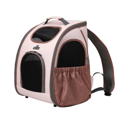 China Stored Foldable Outdoor Cat Backpack Two Shoulder Pet Bag Pet Backpack Outdoor Cat Backpack for sale