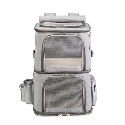 China High Quality Portable Breathable Foldable Cat Cage Dog Backpack High Capacity Outdoor Travel Stored for sale