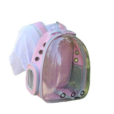 China Portable Transparent Cat Supplies Bag Pet Capsule Space Backpack Cat And Dog Breathable Stored Backpack for sale