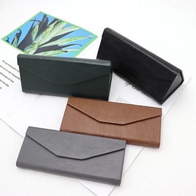 China High Quality Big Eyewear Case OEM Show Case PU Glass Eyeglass Leather Eyewear Packaging Optical Case For Glasses for sale