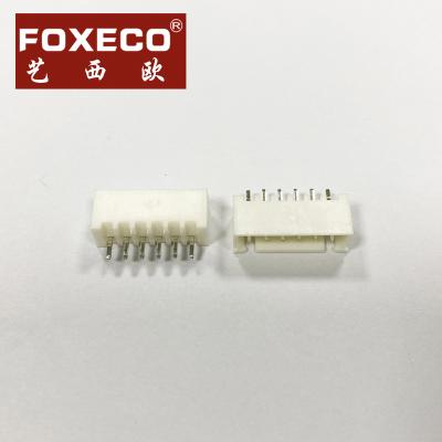 China FOXECO PCB Customized PCB Spring Rod Header Factory Wholesale 6 PIN/FEMALE Connector High Quality White Laptop Panel Connector for sale