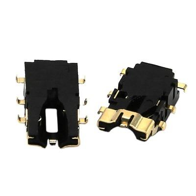 China MM 6 Pin Plastic Cable Connector 3.5 Microphone Female Audio Custom Earphone Jack Socket for sale