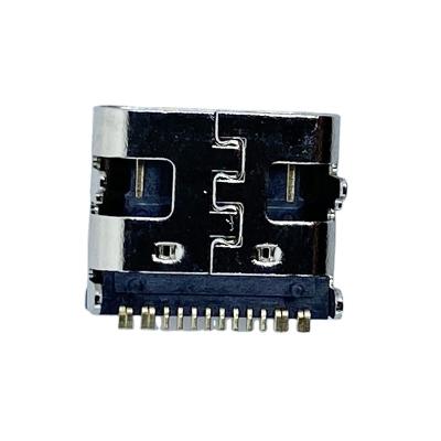 China Dongguan Professional Manufacture 0.5 Micro Connector Iron USB A 50 V Type C 16 PIN Mobile Phone Connector With PCB Board for sale