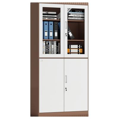 China (Others)Wholesale Customized Steel Wool Storage Cabinet RAL Color Adjustable Office Metal Storage Sliding Glass Door Filing Cabinets for sale