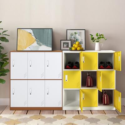 China (Other) Morgie High Quality Customized Adjustable Metal Furniture 6 Doors Wardrobe Storage Cabinet Steel Locker For Gym Staff for sale