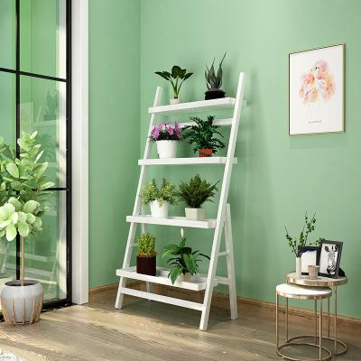 China Viable Metal Flower Display Stands Iron Potted Plant Flower Shelf For Living Room Balcony for sale