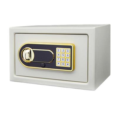 China Morgie Cash Boxes Modern Luxury Metal Safe Compartment Security Safe Dimensions For Home Hotel Small Size Safety Safe Box for sale