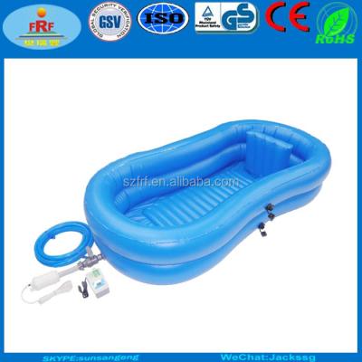 China Viable Inflatable Patients Bed Tub , Hospital Inflatable Medical Bath Pool In Bed for sale