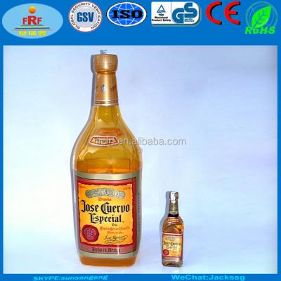 China Promotion PVC Inflatable Square Bottle , Inflatable Customized Jim Beam Bottle Display for sale