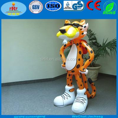 China PVC Inflatable Chester Cheetah , Inflatable Toys Chester Cheetah 60-150cm Height for sale