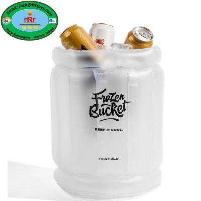 China Summer Party Promotions Inflatable Beer Frozen Cooler Ice Bucket for sale