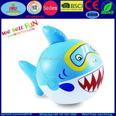 China Pool Toys Character Shark Animal Inflatable Beach Ball Customized Size for sale