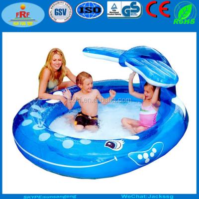 China Garden Toys Inflatable Whale Spray Pool, Inflatable Whale Sprinkler Pool Inflatable Whale Spray Pool for sale