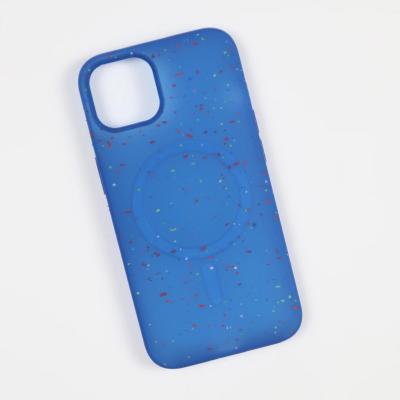 China Shockproof Original Silicone Phone Case Semi Transparent Multicolored Glitter Wireless Magnetic Cove For iPhone15 14pro 15Pro Max 13 for sale