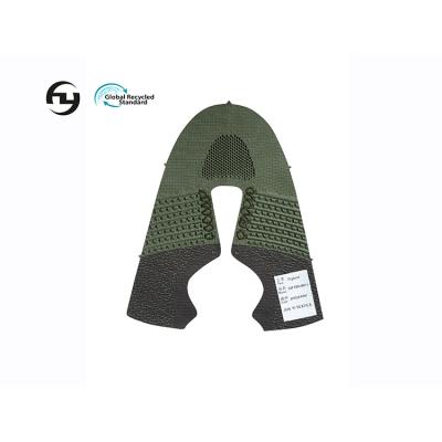 China Polyester GRS Customized Color Recycled Support Lightweight Breathable Fly Knit Fabric Upper for sale