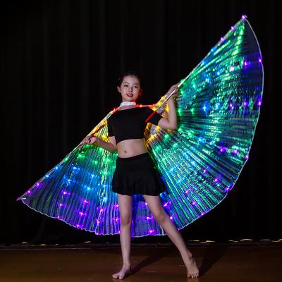 China The Other Colorful Led Belly Dance Props Angel Wings Girl Dancing Cloak Children's Butterfly Led Wings for sale