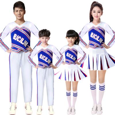 China Sets Plus Size Football Baby School Sports Competition Teacher Children Cheerleading Uniform for sale