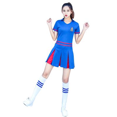 China Running Dresses Football Baby Aerobics Cheerleading Dance Costume White Lady for sale