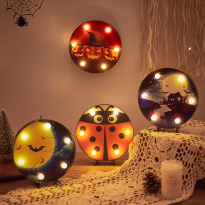 China YY85 Modern Holiday Party Decoration Lights Halloween Led Modeling Pumpkin Bat Spider Night Light Light for sale