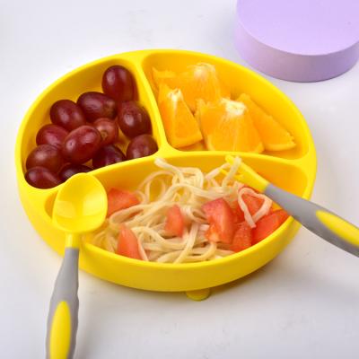 China BPA Free Silicone Baby Food Food Grade Suction Bowl Feeding Dishes With Straw Spoon Fork Set And Anti Dust Cover For Kids Toddler Snack for sale