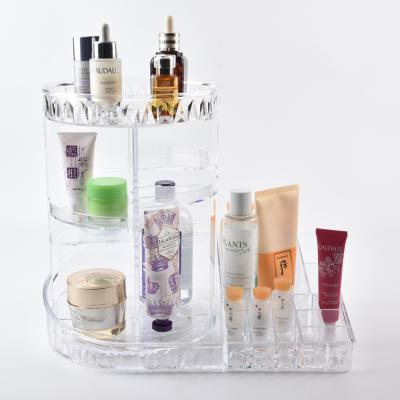 China Desktop Factory Hot Selling Supply Rotating Acrylic Lip Gloss Holder Acrylic Lip Gloss Organizer for sale