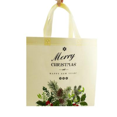 China Christmas Convenient Logo Shopping Non Woven Bag Custom Made Promotional for sale