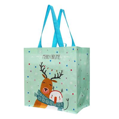 China Convenient Shopping Gift PP Laminated Tote Non Woven Bag For Christmas for sale