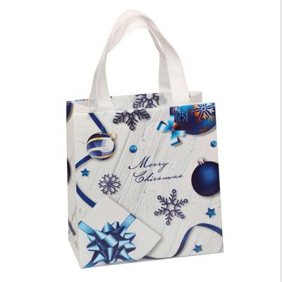 China Convenient Christmas Promotion PP Coated Shopping Non Woven Bag for sale