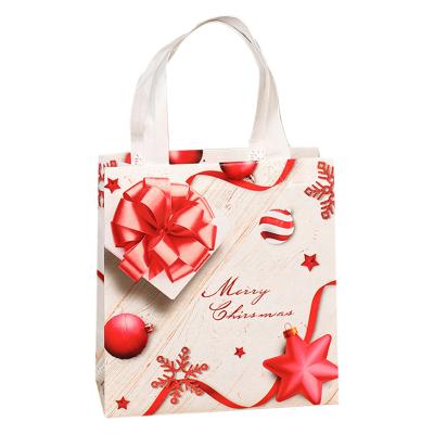 China Christmas Convenient Tote Shopping Reusable Non Woven Bag for sale